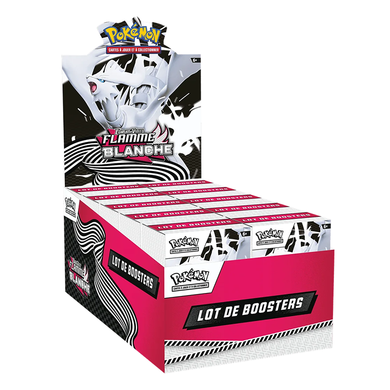Display de 10 bundles Pokémon • Écarlate et Violet EV10.5 • Flamme Blanche
