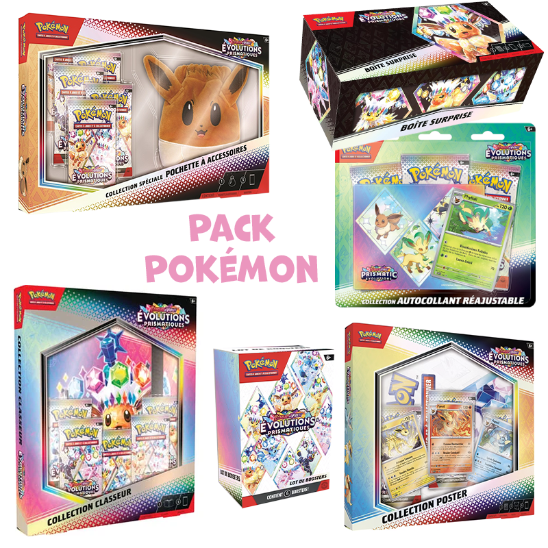 Pack Pokémon | 6 Coffrets EV8.5 Évolutions Primastiques