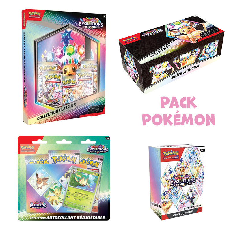Pack Pokémon de Noël 🎄 | 4 Coffrets EV8.5 Évolutions Primastiques