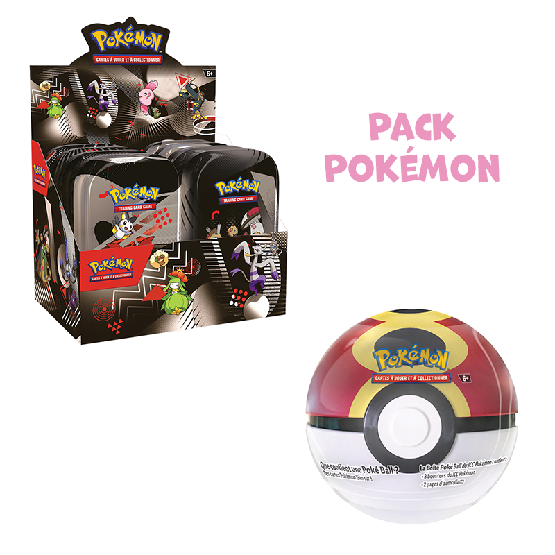 Pack Pokémon 🎄 • Display 8 Mini Tins  EV10.5 Unys + Pokéball Tin 2025