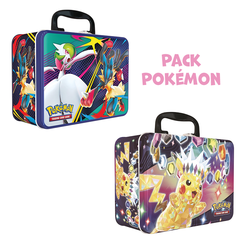 [ Précommande ] Pack Pokémon • Valisettes coffre aux trésors Méga-Évolution + Téracrystal Pikachu