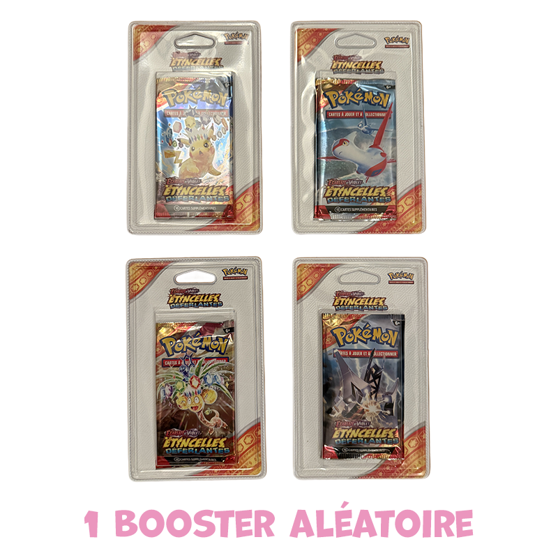 Booster sous blister plastique Pokémon • Écarlate et Violet • EV8 Étincelles Déferlantes