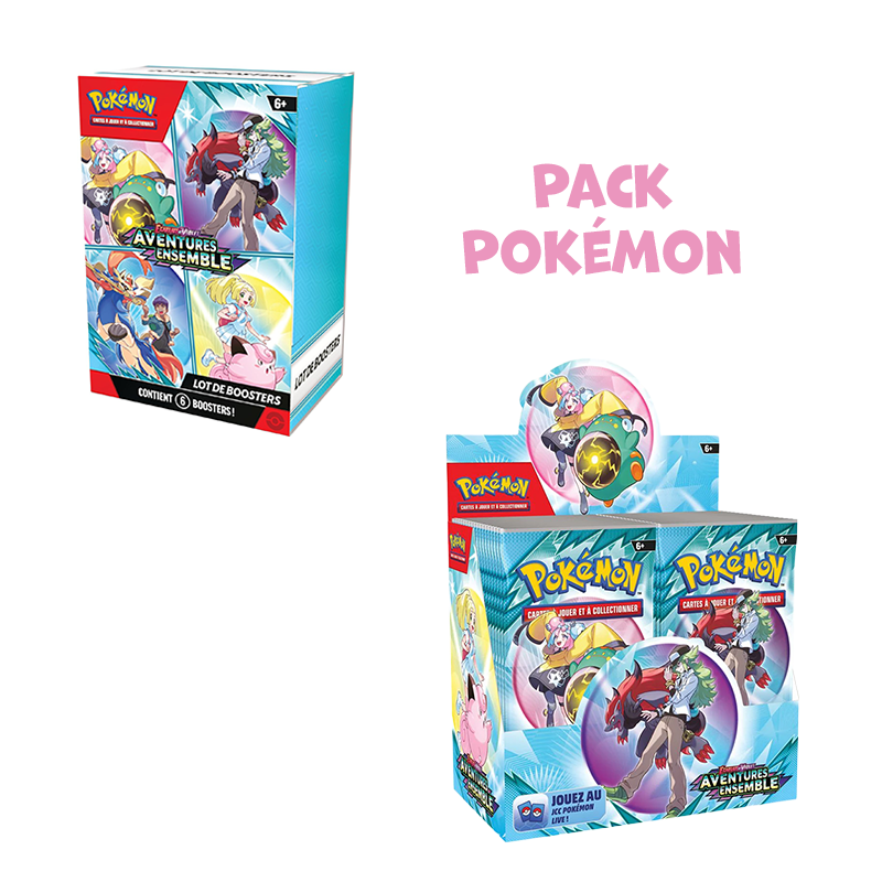 Pack Pokémon • Display 36 boosters + Bundle EV9 Aventure Ensemble