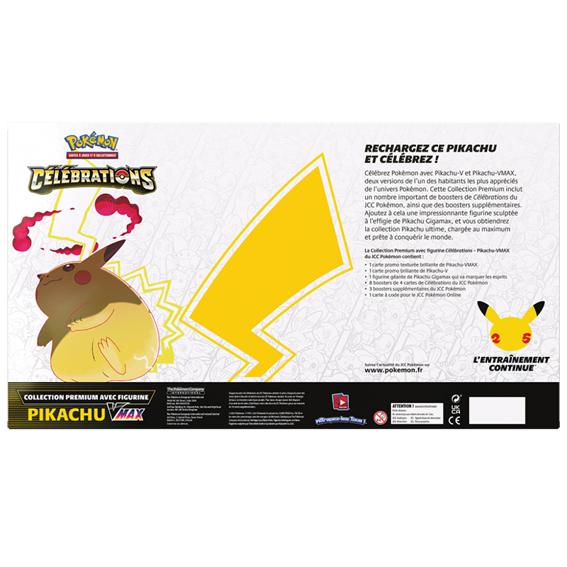 Coffret Pokémon Figurine Pikachu Vmax • EB7.5 Célébrations 25 ans • FR (voir état en vidéo) – Image 2