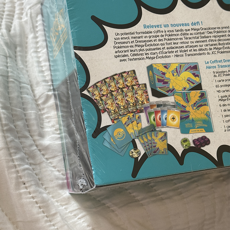 Pack Pokémon • ETB ME2.5 Héros Transcendants (⚠️défaut) + 2x Pokébox Méga-Dracaufeu X-Y Ex – Image 3