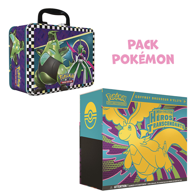[Précommande] Pack Pokémon • ETB ME2.5 Héros Transcendants + Valisette rentrée 2024