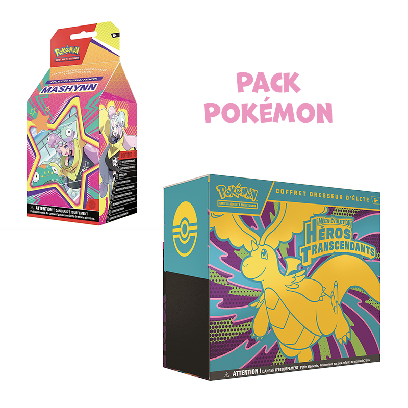 [Précommande] Pack Pokémon • ETB ME2.5 Héros Transcendants + Coffret tournoi premium Mashynn