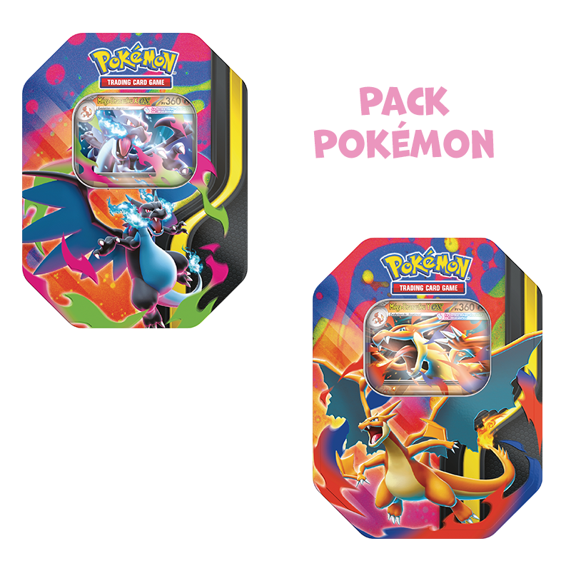 [Précommande] Lot de 2 Pokebox Pokémon • Méga-Dracaufeu X-ex et Y-ex