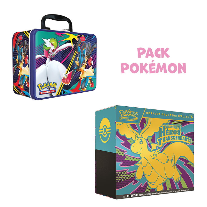 [Précommande] Pack Pokémon • ETB ME2.5 Héros Transcendants + Valisette Méga-Évolution