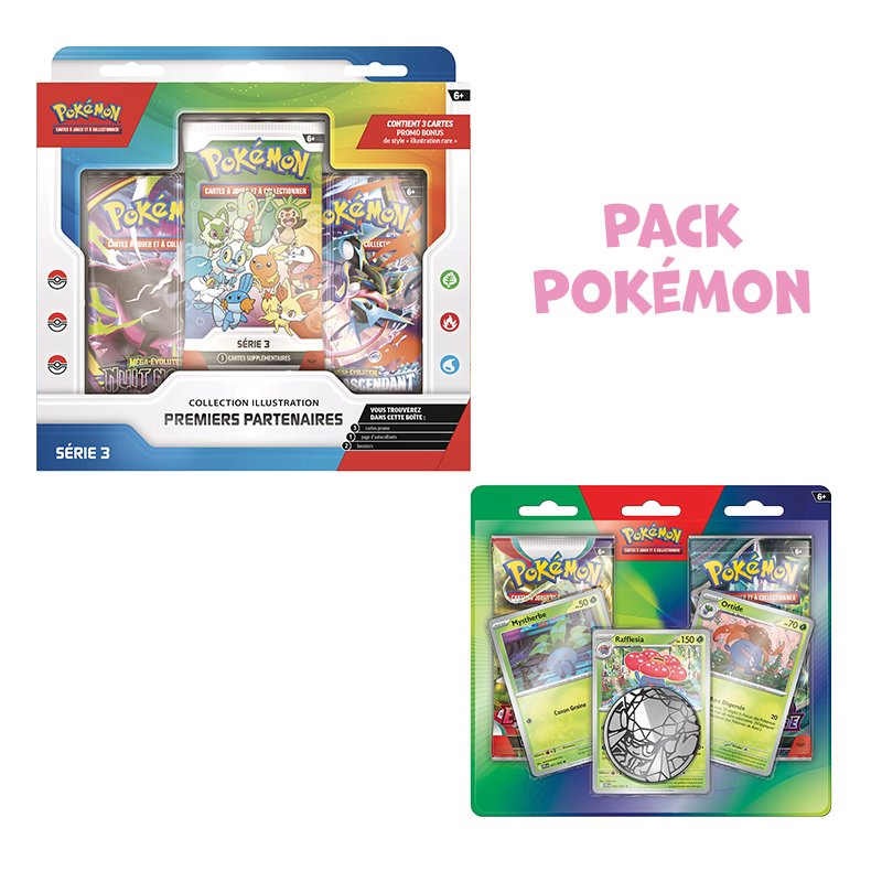 [Précommande] Pack Pokémon • Coffret Illustration Premiers Partenaires - Série 2 + Duopack Mars 2026