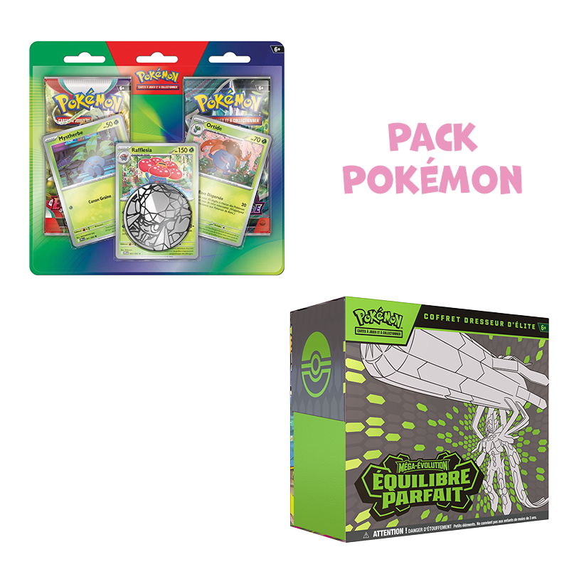 [Précommande] Pack Pokémon • ETB ME3 Équilibre Parfait + Duopack Rafflesia 2026