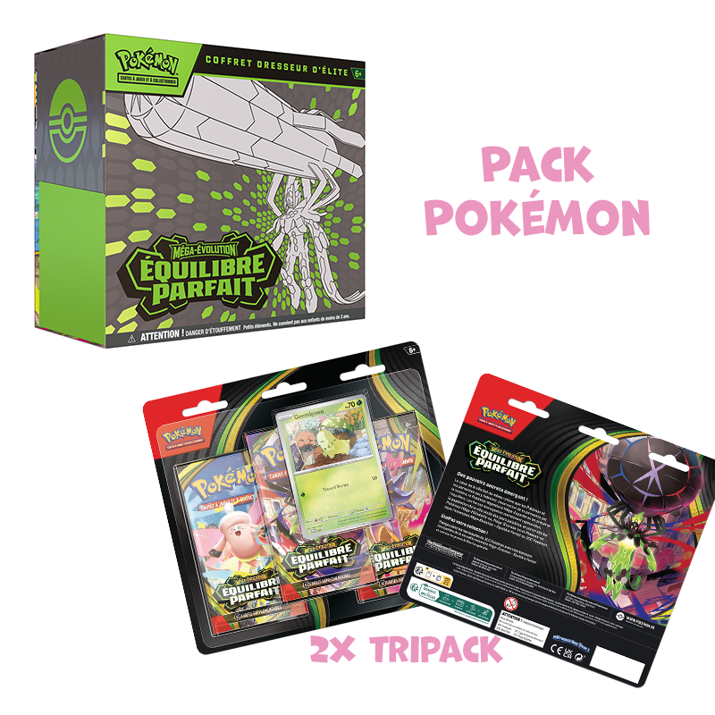 [Précommande] Pack Pokémon • ETB + 2x Tripack ME3 Équilibre Parfait
