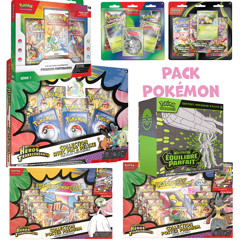 [Précommande] Méga Pack Pokémon • ME2.5 Héros Transcendants + ME3 Equilibre Parfait