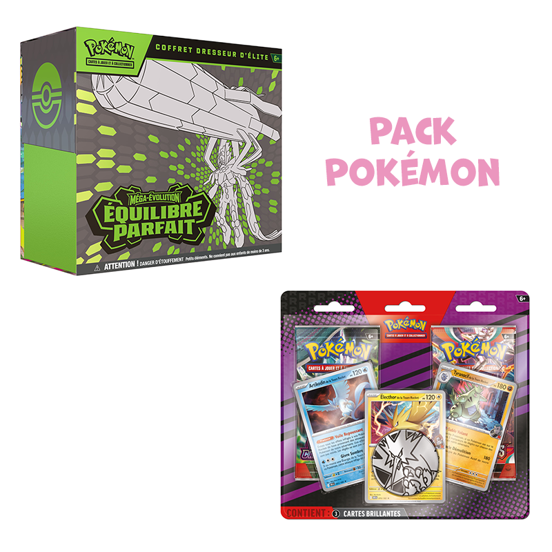 [Précommande] Pack Pokémon • ETB ME3 Équilibre Parfait + Duopack Team Rocket