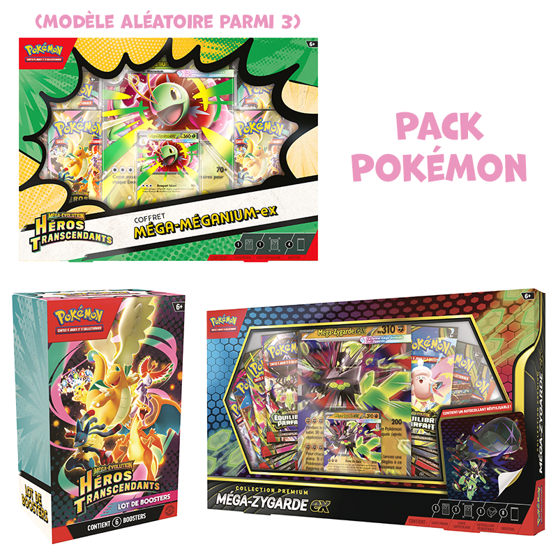 [Précommande] Pack Pokémon • Bundle + Coffret ME2.5 + Coffret Premium Méga-Zygarde-ex