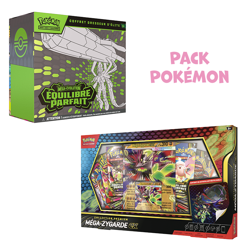 [Précommande] Pack Pokémon • ETB ME3 Équilibre Parfait + Coffret Premium Méga-Zygarde-ex