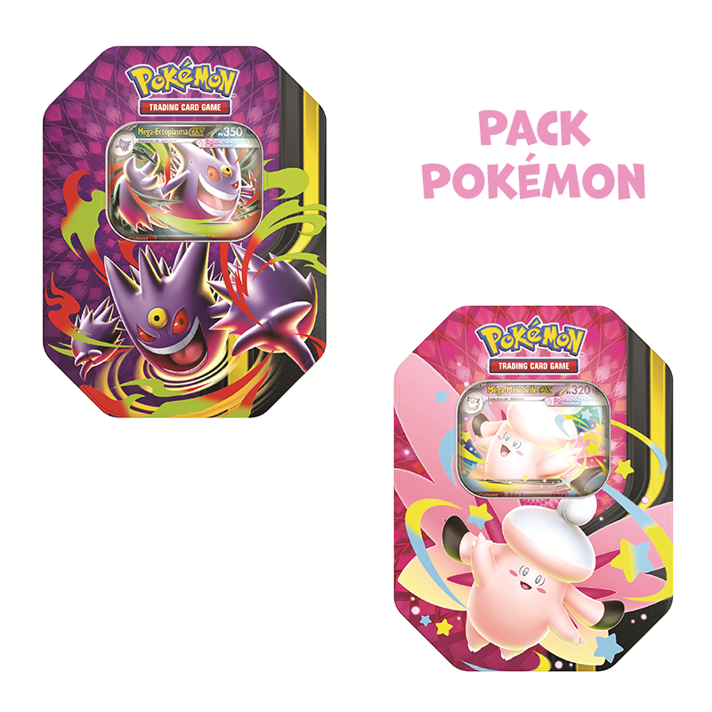 [ Précommande ] Pokémon lot de 2 Pokébox • Méga Clair de Lune Méga-Ectoplasma-ex + Méga-Mélodelfe-ex
