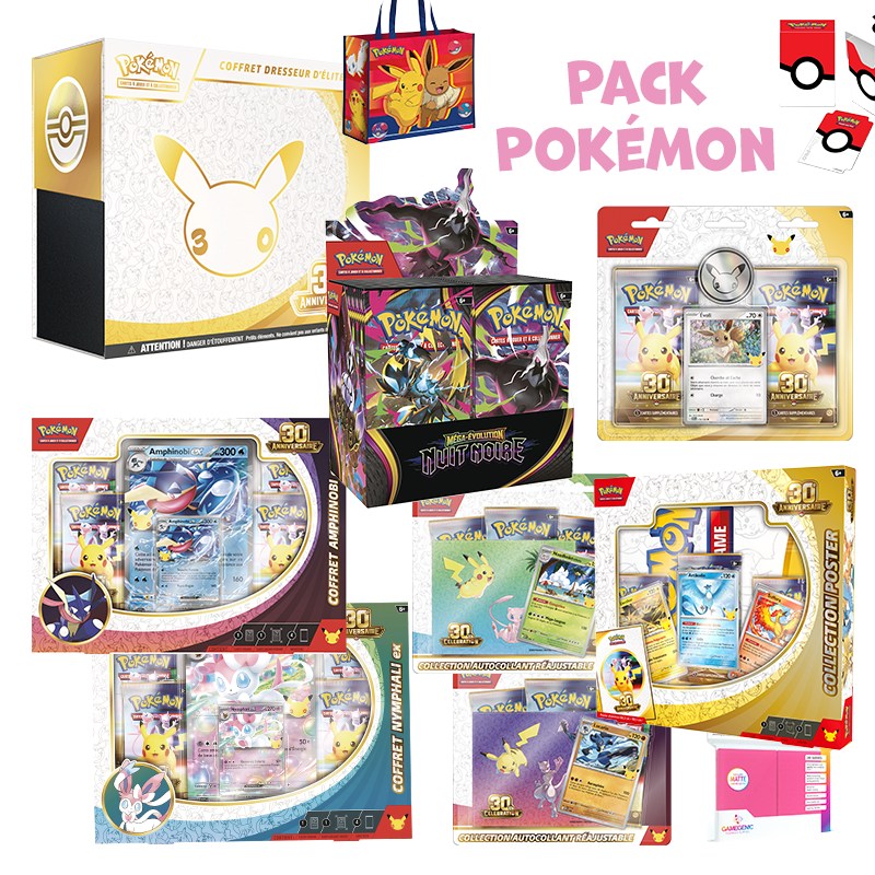 [Précommande] BIG Pack Pokémon 30 ans • ETB + Coffrets + Tripacks + Display ME5 + Goodies