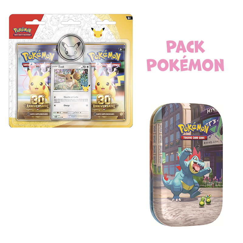 [Précommande] Pack Pokémon • Duopack 30e anniversaire Evoli + Mini-tin Illumis