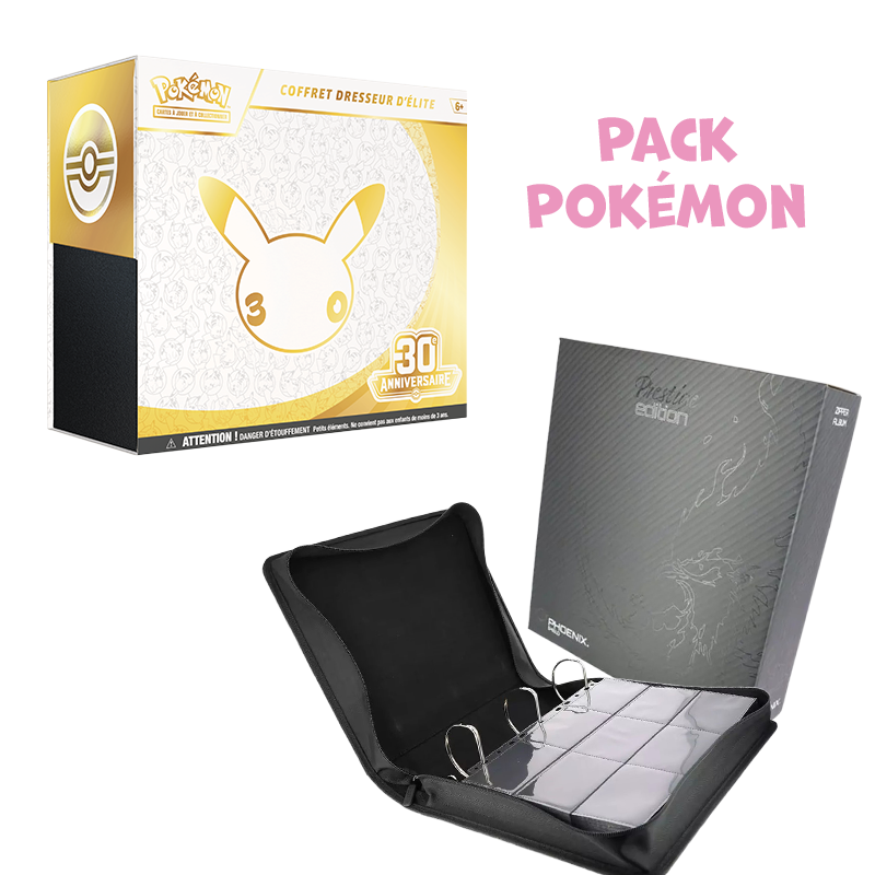 [Précommande] Pack Pokémon • ETB Pokémon 30 ans + Classeur Prestige Phoenix Shield