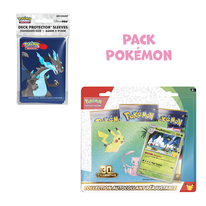 [Précommande] Pack Pokémon 30 ans • Tripack  Noadkoko d'Alola + Sleeves Ultra Pro aléatoires