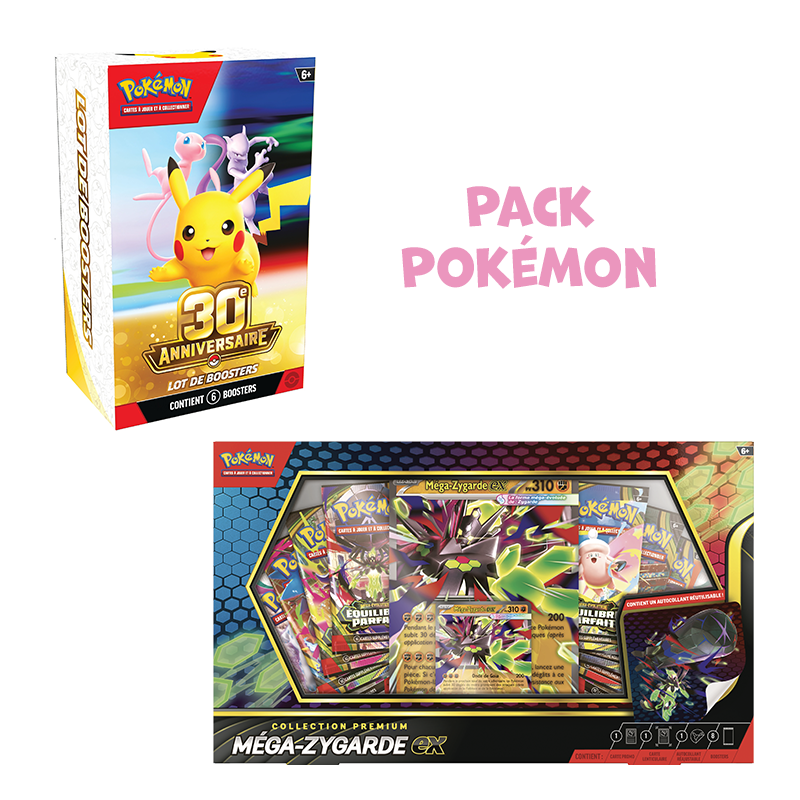 [Précommande] Pack Pokémon • Bundle 30e Anniversaire + Coffret premium Méga-Zygarde