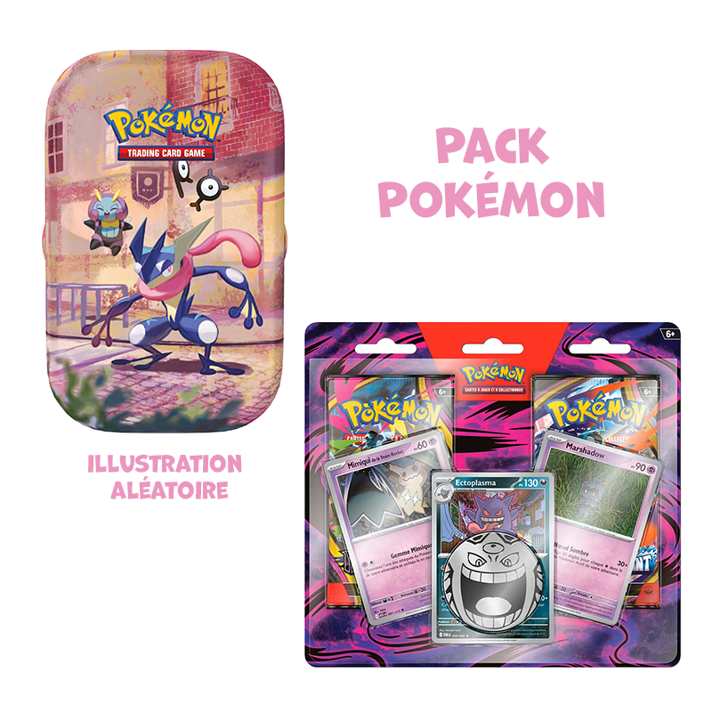 [Précommande] Pack Pokémon • Mini-tin 30e Anniversaire + Duopack Ectoplasma