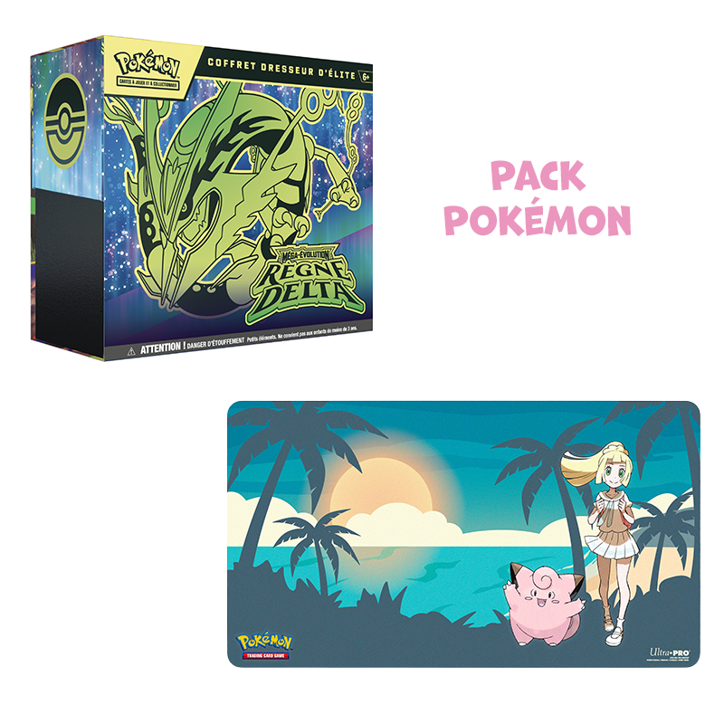 [Précommande] Pack Pokémon • ETB ME6 Règne Delta + Tapis de jeu Ultra Pro