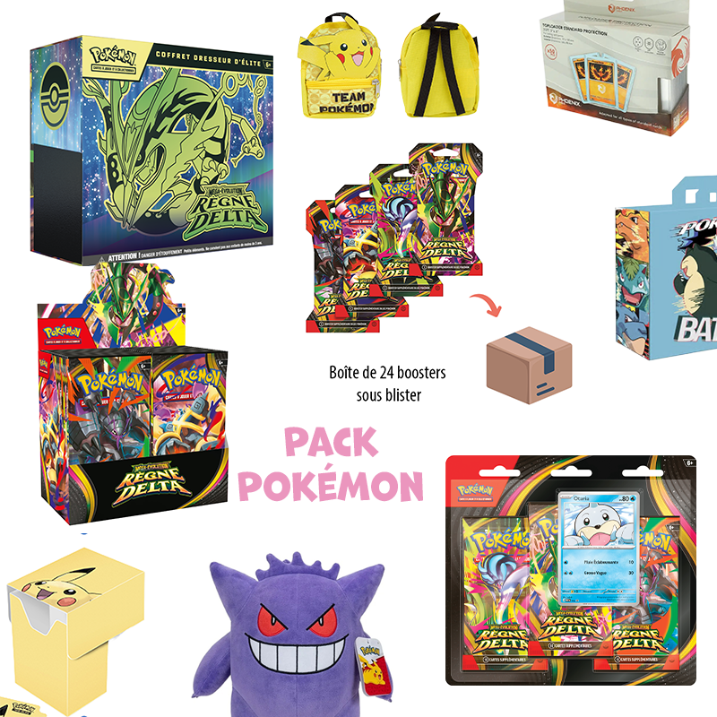 [Précommande] Pack Pokémon Ultime ME6 Règne Delta • ETB + Display + Tripack + Case 24 boosters + Goodies