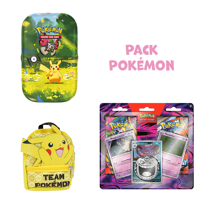 [Restock Préco] Pack Pokémon • Mini-tin 30 ans aléatoire + Duopack Ectoplasma + Micro sac